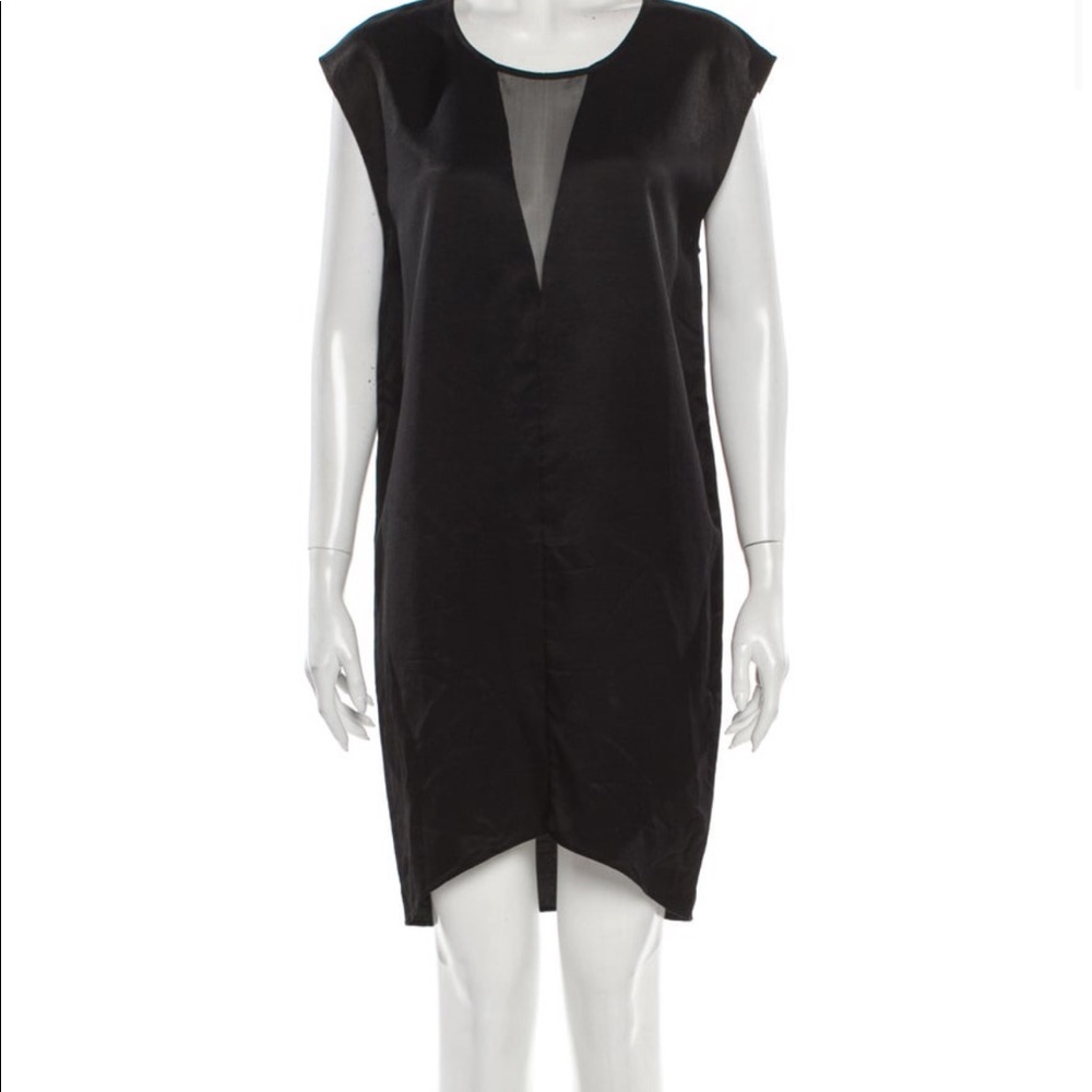 Scoop neck mini dress